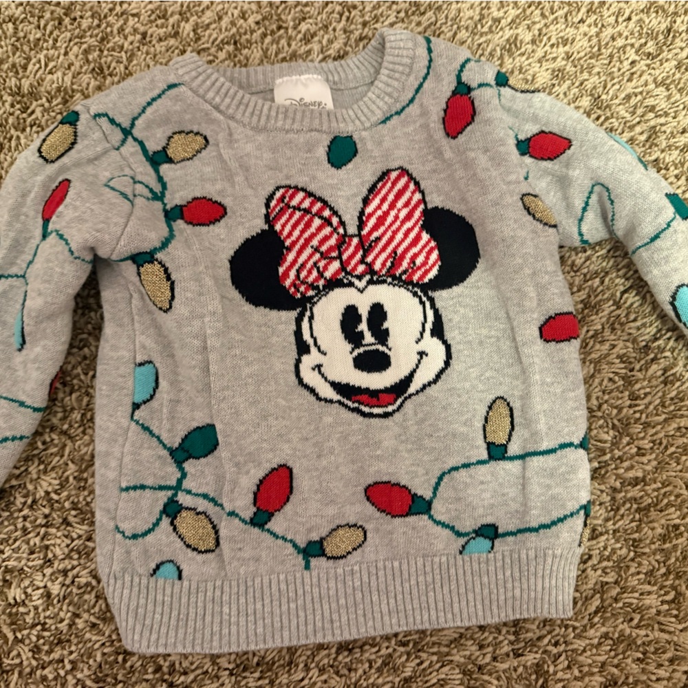 Infant/ toddler holiday Minnie Mouse Disney sweatshirt